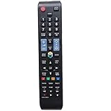 Reemplazo Mando Samsung AA59-00582A para Samsung Smart TV fit para Mando Universal TV Samsung para Samsung AA59-00581A - No Requiere configuración. sin programación ni configuración, fácil de usar. Requiere 2 pilas AA (no incluidas).
