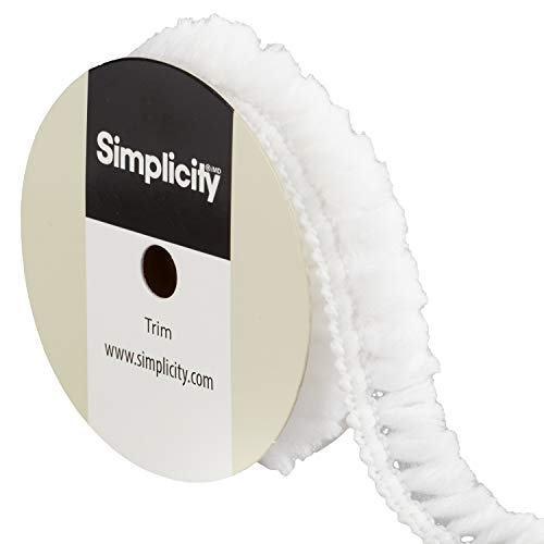 Wrights Tassel Fringe Trim for Sewing, White, 1/4'' W x 6' L
