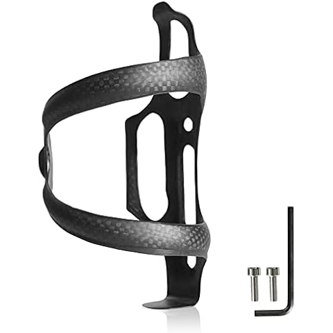 Gazeer 1Pcs Ultra-Light Full Carbon Fiber Bicycle Bike Drink Water Bottle Cage Holder Brackets for Road Bike MTB Cycling(Left Cover