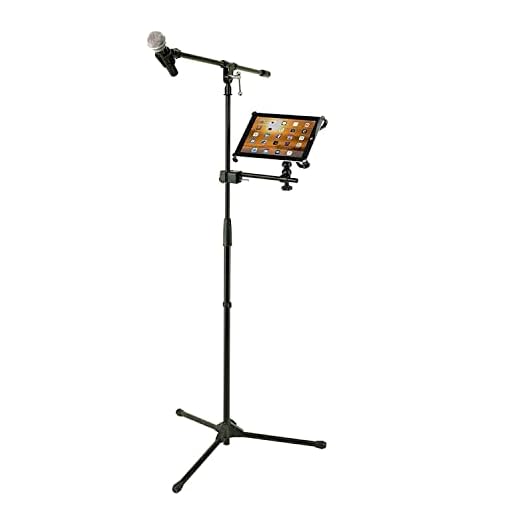 Caddie Buddy Mic Stand Mount/Holder for iPads (iPad Pro 12.9 (12.9 inch Screen/Big One))