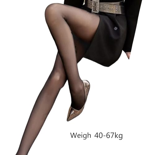 Women's Sheer Tights Kisses Patterned Control Top Tights Nylon Stockings High Waist Pantyhose Thigh High Stockings4