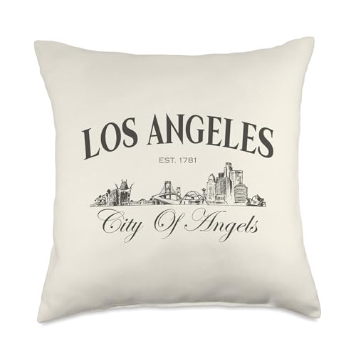 Los Angeles California LA City Of Angels Family Vacation Throw Pillow