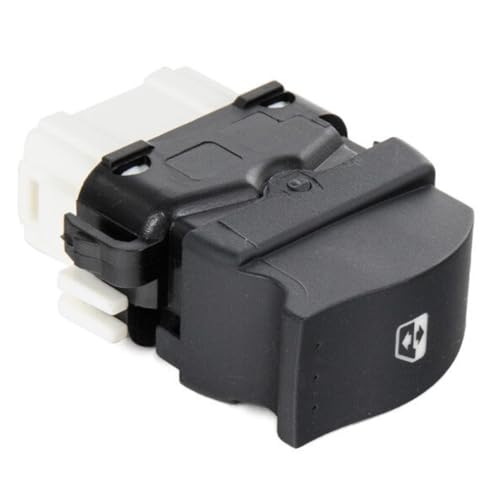 Bouton de lève-vitre côté avant droit (côté passager) connectique à 6 broches compatible pour Renault Clio II/Van – Interrupteur de vitre électrique – OE 8200060046 8200084013
