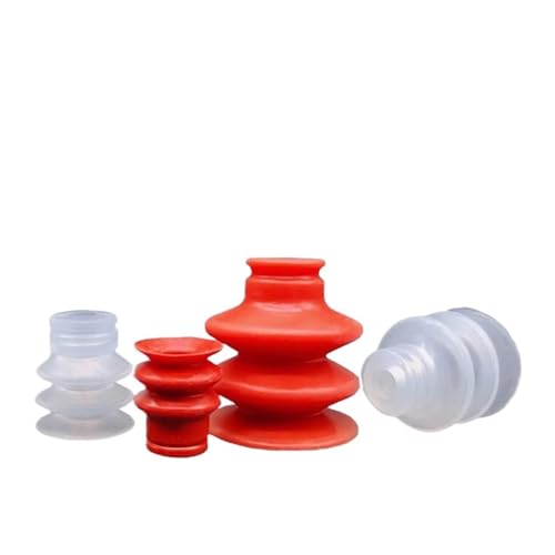 Ventosa de silicona roja de alta succión neumática SR-20 para máquinas de moldeo, 10 uds