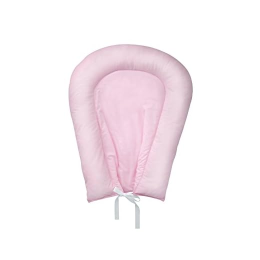 Papi Textil Ninho Redutor de Berço Bordados, Rosa, Tamanho Único