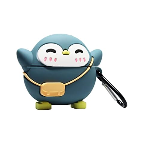 Adorable Case for Apple AirPods Pro Anime Cartoon Cute Kawaii Protective Case Anti-Fall Headphone Case cover (Penguin) Cover