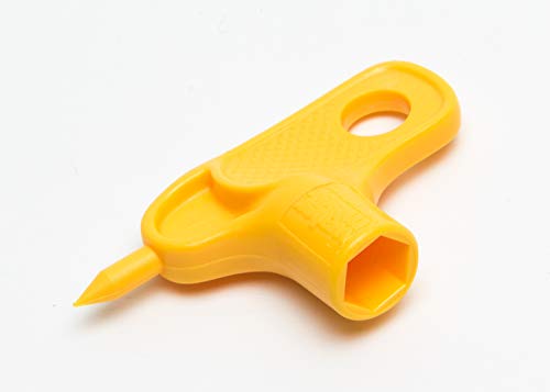 5 Pack Antelco Key Hole Punch Yellow For 1/4