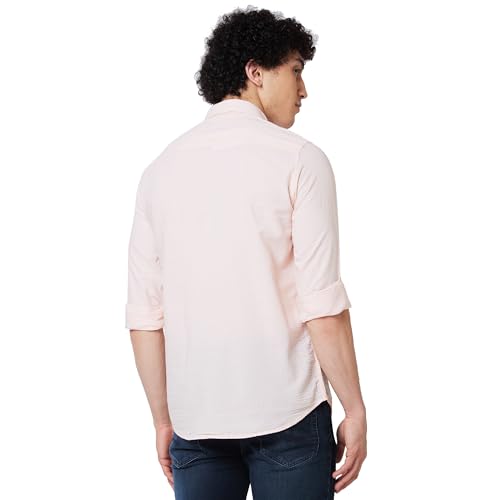 Image of Spykar Men's Regular Fit N /A Full Sleeve Solid Casual Shirts