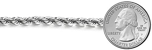 Savlano 925 Sterling Silver 6mm Solid Italian Rope Diamond Cut Twist Link Chain Necklace with Gift Box for Men & Women - Made in Italy3