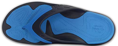 Image of Crocs Unisex MODI Sport Flip Navy Flip-Flops - M8W10(202636-49T)