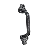 Baoblaze Gate Handle Barn Door Pull Handle Rustic Sturdy Heavy Duty Decorative Replacement for Wardrobe Cupboard Drawer Interior Fence, 6.8cmx28cm