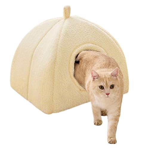 Culla per Gatti,Confortevole Morbido in Peluche per Gatti da Interni | per Animali, Termico per Gattini e Piccoli Grandi