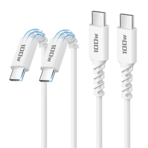 USB C to USB C Cable, 100W [2-Pack 6.6FT] Type C to C Fast Chargi