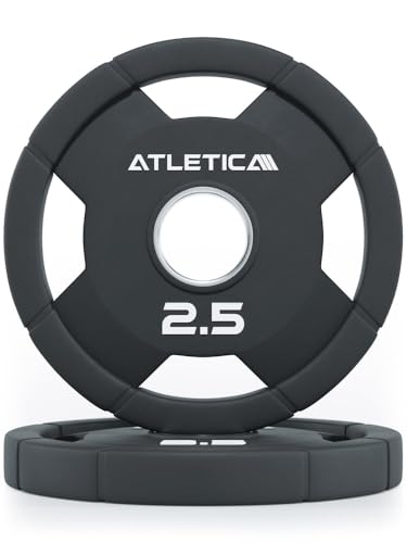 ATLETICA 4H Rubber Plates | Gummierte Hantelscheiben| strapazierfähig |...