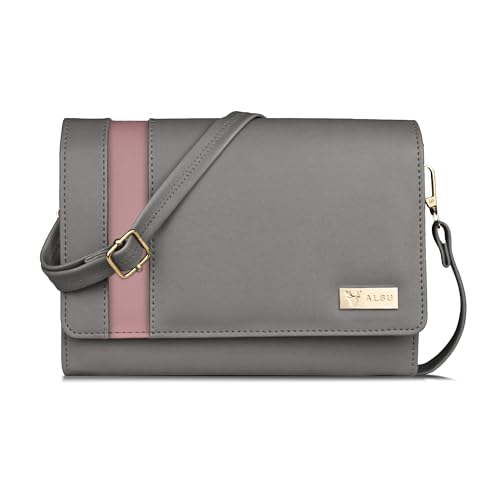 Image of ALSU Women's trendy Sling Bag | handbag | purse | crossbody bag| deattachable straps | adjustable straps |card slots side bag| phone pocket