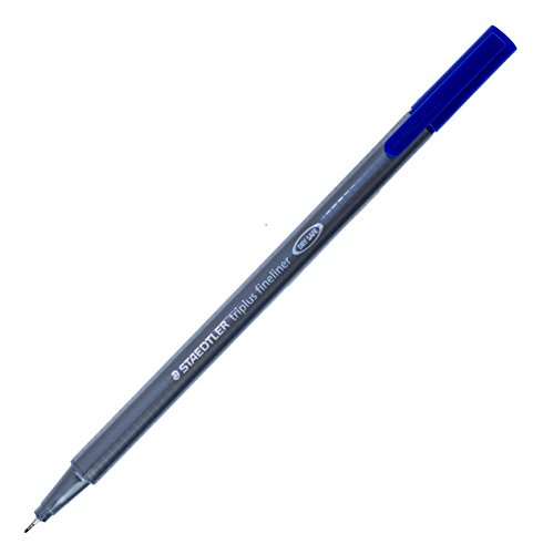 Staedtler Triplus Fineliner 0,3 mm feutres bleus pour bullet journal et organisation maison