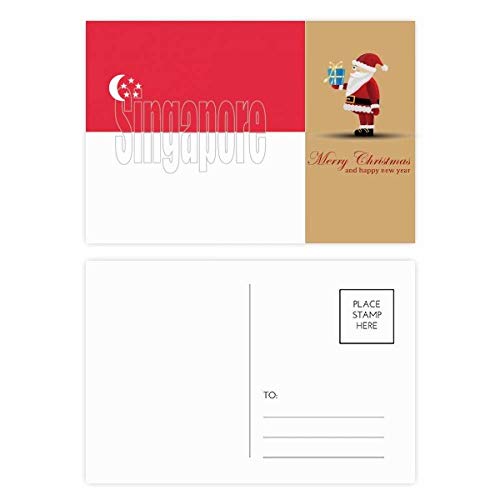 Cartes postales Singapour lot de 20 avec correspondance personnalisée du Père Noël de Noël