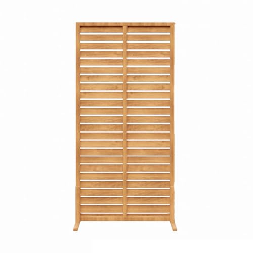 Valla de jardín resistente a la intemperie en madera decorativa premium 1