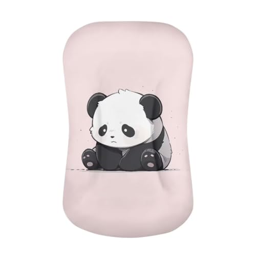 Image of ZOUTAIRONG Cute Panda Bassinet Sheet Stretchy Bassinet Sheets Bassinet Crib Sheets Set Fitted for Baby Boy and Girl Comfort Fitted for Oval Rectangle Hourglass Bassinet Pad Pink