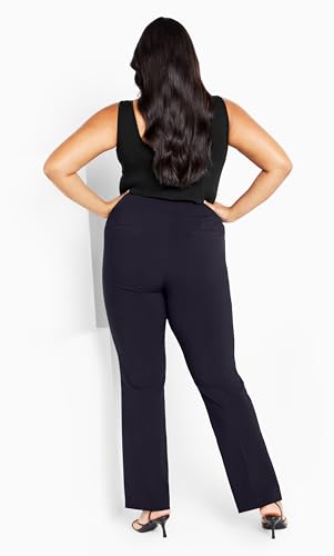 Women's Plus Size Super Stretch Zip Pant Black3