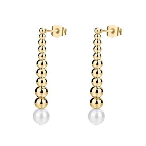 Boucles d'oreilles femme Brosway Perfect BPC27 en acier et perle pour vos tenues de bureau