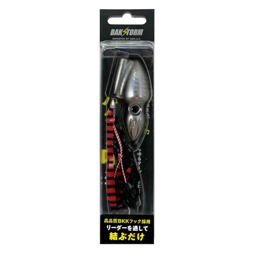 パクッと咥えて 単品 1個 タイラバ 180g イワシシルバー 保護チューブ付き ヘッド ネクタイ オフショア ジギング ルアー BAKSTORM バクスト 釣り 釣具 つり具