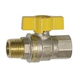 RIEGLER 133192-350.1131 Kugelhahn DIN EN 331, DVGW, MS vern. Flügelgriff, IG/AG, Rp/R 1/4, 1Stk