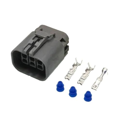 XIOKLM Enchufe automático de 6 Pines 7223-1864-40 7223-1864 Conector Enchufe Cable cableado 7157-6560-40 con terminales y Sellos(20pcs)