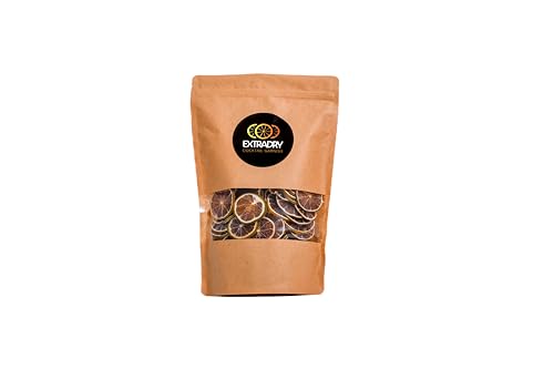 Extra Dry - Limón Verde Deshidratado para Cócteles | 150 Rodajas de Limón Seco | Bolsa Grande de 188 g | Fruta 100% Natural | Sin Azúcar Añadido