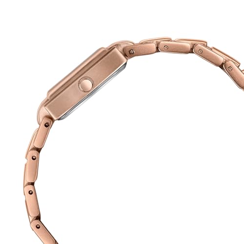 Image of Sonata Poze 8 Quartz Analog with Pink Dial IP Rose Gold Alloy Strap Watch for Women - SP80171WM01W