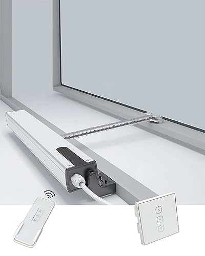 Actuador eléctrico automático de 400N para abrir respiraderos de techo con mando a distancia