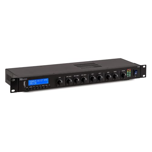 Power Dynamics PDC90 Mediaplayer mit Verstärker – DAB+, Bluetooth, USB, MP3, FM-Radio, 2X 50W, Kompakte All-in-One-Lösung für Musiksysteme, Ideal für Bars, Restaurants & Geschäfte