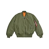 Alpha Industries Men's Ma-1 Flight Jacket,Sage Green,Large