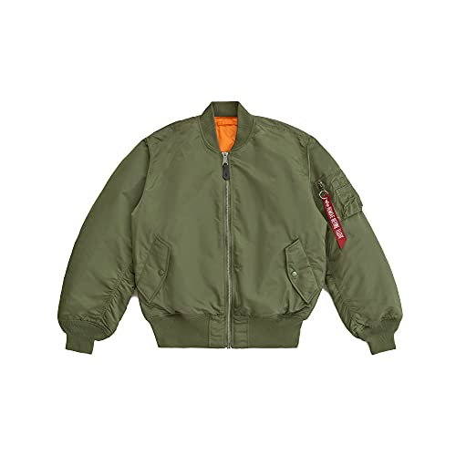 Alpha Industries Men's Ma-1 Flight Jacket,Sage Green,Large