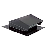 Replacement for Broan-NuTone 634M Black Steel Roof Cap for 6in Round Duct With Backdraft Damper