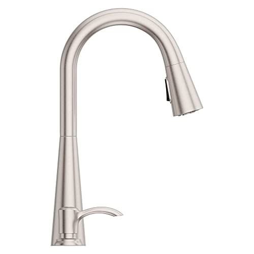 Pfister-Barulli-Kitchen-Faucet-with-Pull-Down-Sprayer-and-Soap-Dispenser-Single-Handle-High-Arc-Spot-Defense-Stainless-Steel-Finish-F5297BARGS Pfister Barulli Kitchen Faucet with Pull Down Sprayer and Soap Dispenser Single Handle High Arc Spot Defense Stainless Steel Finish F5297BARGS