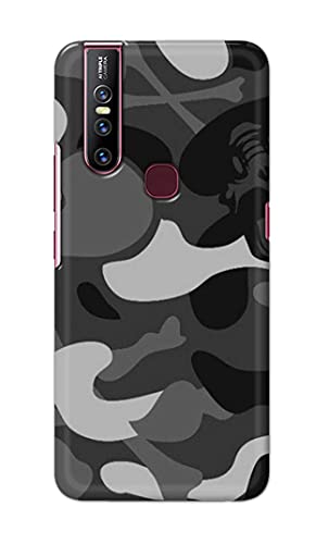 Image of Printed Hard Back Cover Case for Vivo V15 Back Cover (Army Pattern) -203