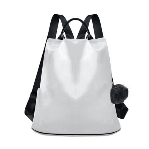 Sac à dos polyester blanc fumé idéal pour trajets urbains