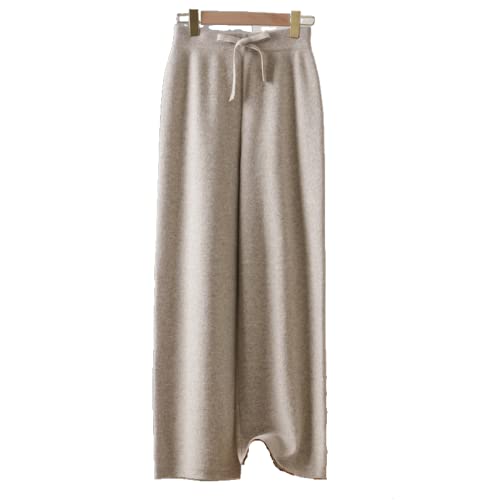 SHABADUER Winter/Fall for Women's Casual High Waist Trousers Australian Wool Wide Leg Pants Light...