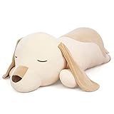 Niuniu Daddy Dog Stuffed Animals with Lareg Ears-35.43 Inches/2.95ft Big Soft Golden Retriever Puppy Plush Toy-Machine Washable Kawaii Doge Plushies Giant Kids Cuddle Pillow for Sleeping