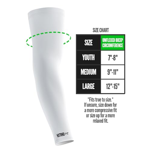 Nxtrnd Air-TEK Compression Arm Sleeves for Men, Breathable Football Pair2