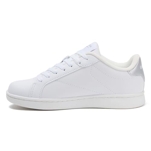Reebok Shadoray Casual Womens Shoes for Tennis or Walking, White/Metallic Silver, 9 - image 3