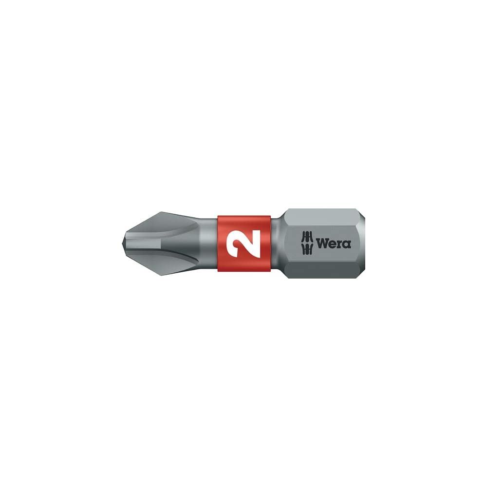 Wera Series 1 851/1 BTZ BiTorsion Bit, Phillips PH 2 Head x 1/4