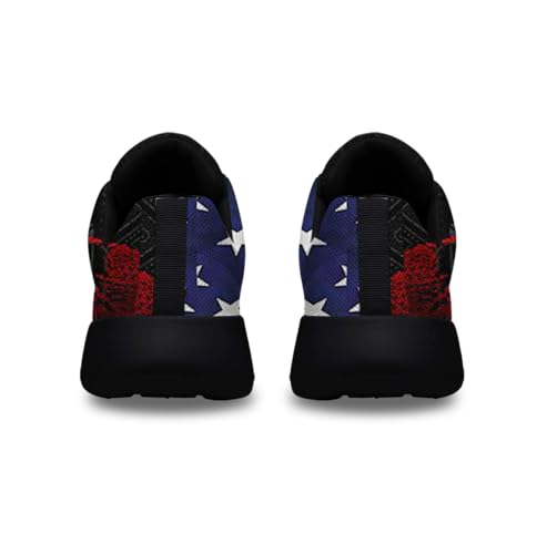 Sonzj-II Native American Flag Shoes Men Women Breathable Running Tennis Gym Walking Sneakers4