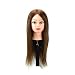 Udol Parrucca Sintetica Naturale Lunghezza Naturale Parrucca di Capelli Parrucchieri Capelli Braider può Essere Hot Bobina Bambola Testa manichino Testa Capelli j1130 (Color : Natural Color)