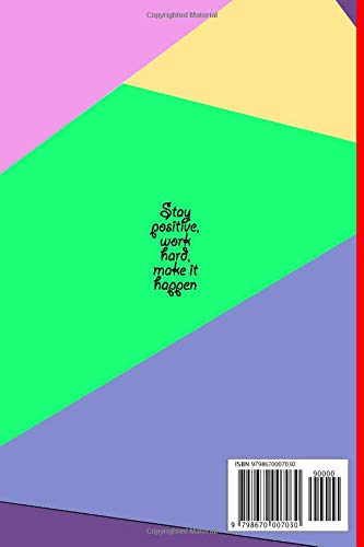 Stay positive, work hard, make it happen blank Notebook 6"9 120 pages: Notebook 6"9 120 pages - Image 2