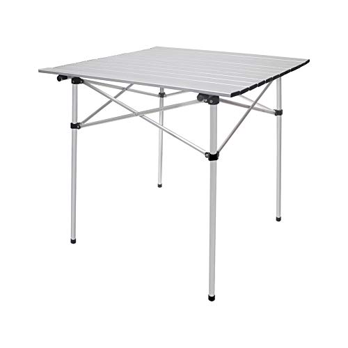 Camping Table,Deanurs Folding Table Aluminum Portable Table Square for Outdoor Picnic BBQ,28" x