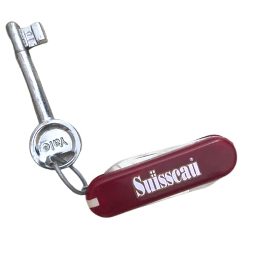 Mini Canivete Suíço Portátil, Várias Ferramentas, Metal, Vermelho