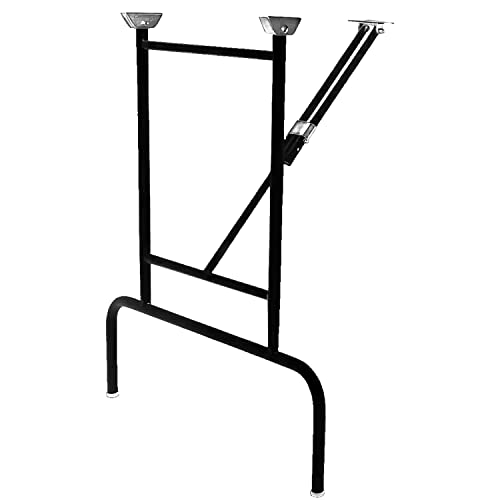 PEGANE Lot de 2 Pieds de Table pliants à Visser, Coloris Noir - 77,9 x 40,9 x 64 cm