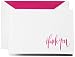 Crane & Co. Hand Engraved Raspberry Thank You Notes (CT1315), Pack of 10